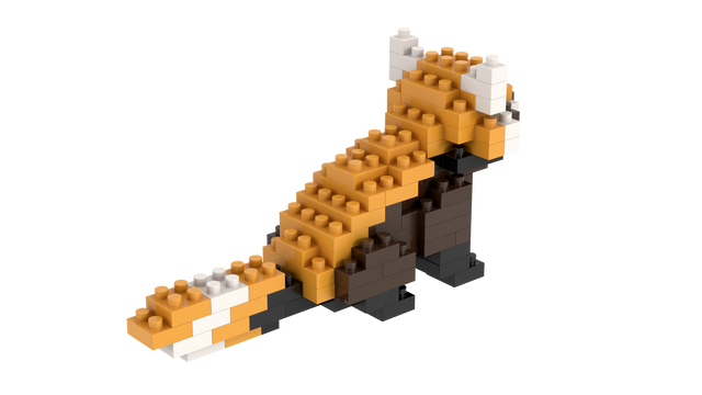 BRIXIES Roter Panda