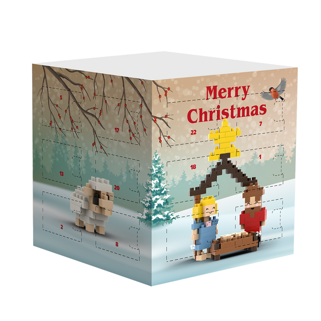 BRIXIES Adventskalender Krippe