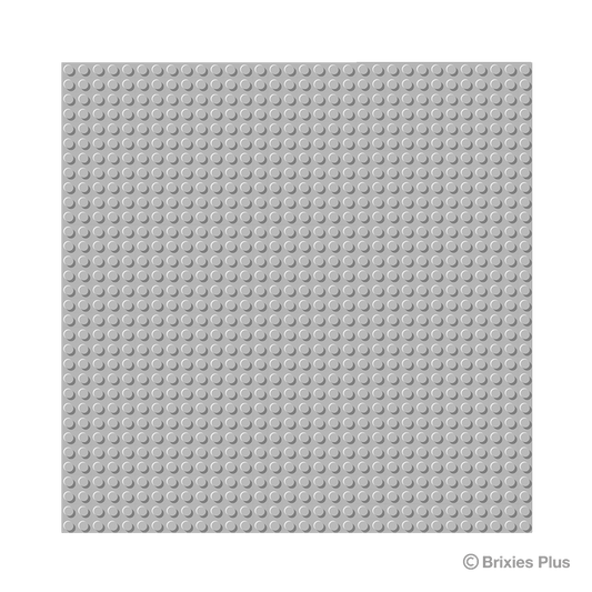 BRIXIES Plus Basis Platte Hellgrau 32 x 32 Noppen