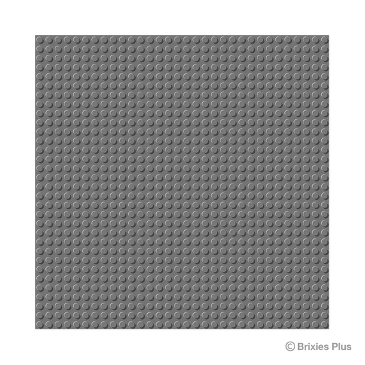 BRIXIES Plus Basis Platte Dunkelgrau 32 x 32 Noppen