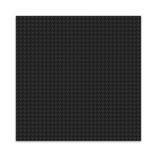 BRIXIES Plus Basis Platte Schwarz 32 x 32 Noppen