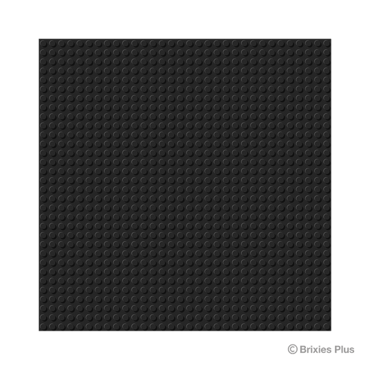 BRIXIES Plus Basis Platte Schwarz 32 x 32 Noppen