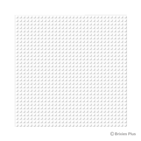 BRIXIES Plus Basis Platte Weiß 32 x 32 Noppen