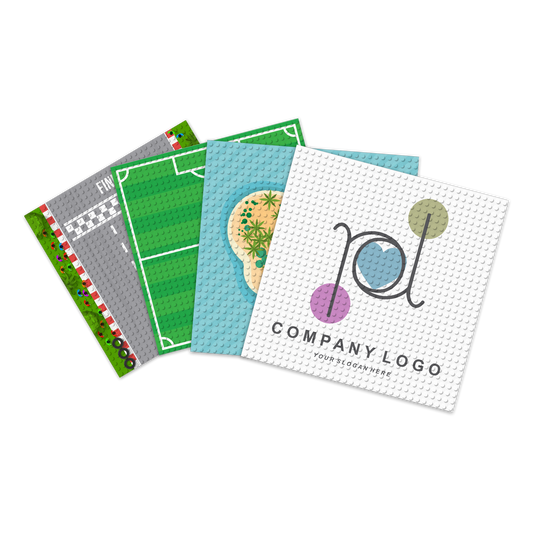 BRIXIES Plus Bedruckte Bauplatten nach Wunsch Weiß 32 x 32