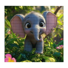 BRIXIES Plus Bedruckte Puzzle Platten nach Wunsch Weiß 20 x 20 cm