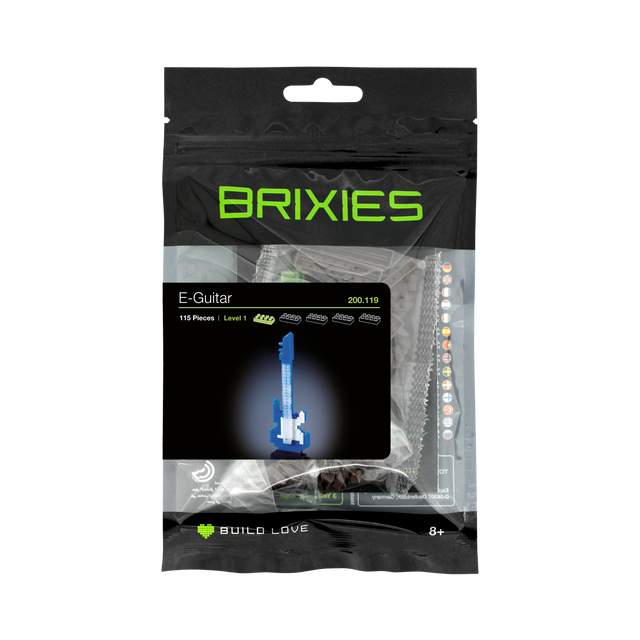 BRIXIES E-Gitarre blau