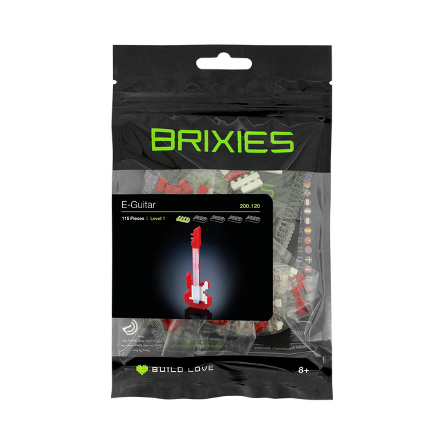 BRIXIES E-Gitarre rot