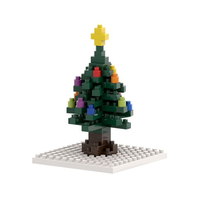 BRIXIES Postkarte Weihnachtsbaum