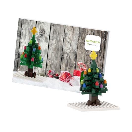 BRIXIES Postkarte Weihnachtsbaum