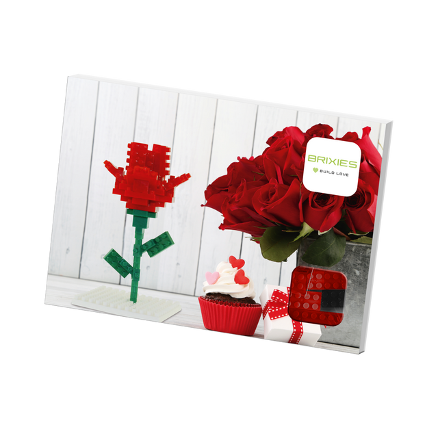 BRIXIES Postkarte Blume