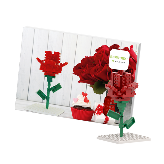 BRIXIES Postkarte Blume