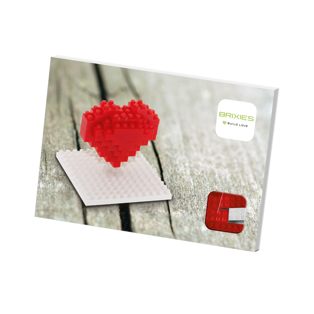 BRIXIES Postkarte Herz