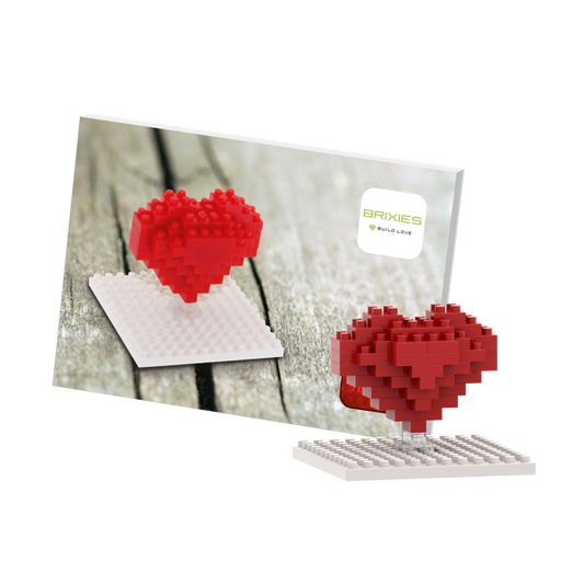 BRIXIES Postkarte Herz