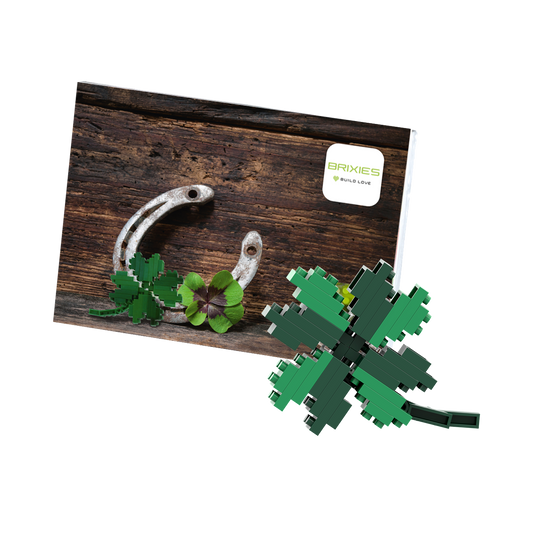 BRIXIES Postkarte Kleeblatt