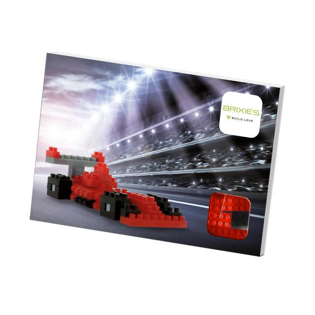BRIXIES Postkarte Rennauto