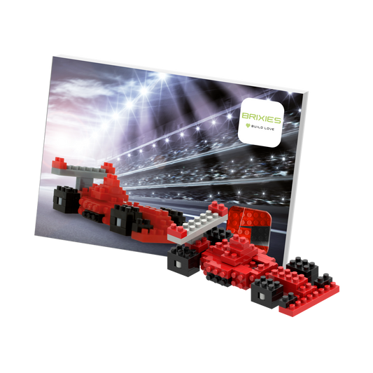 BRIXIES Postkarte Rennauto