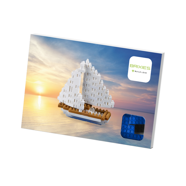 BRIXIES Postkarte Segelschiff