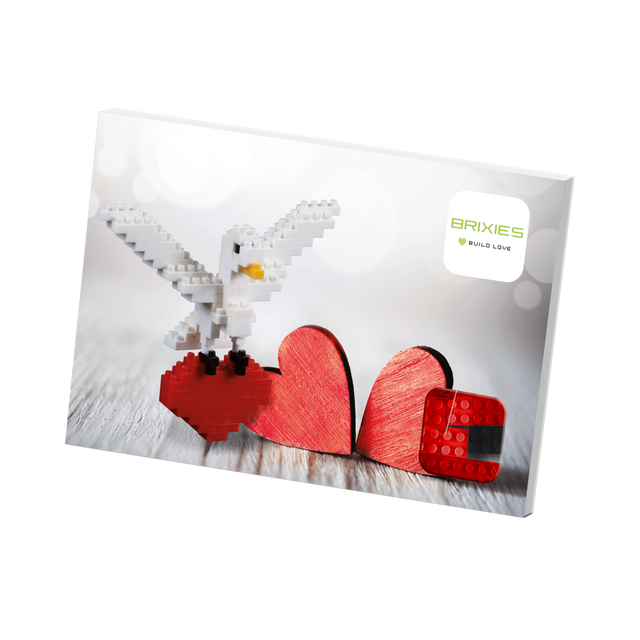 BRIXIES Postkarte Turteltaube