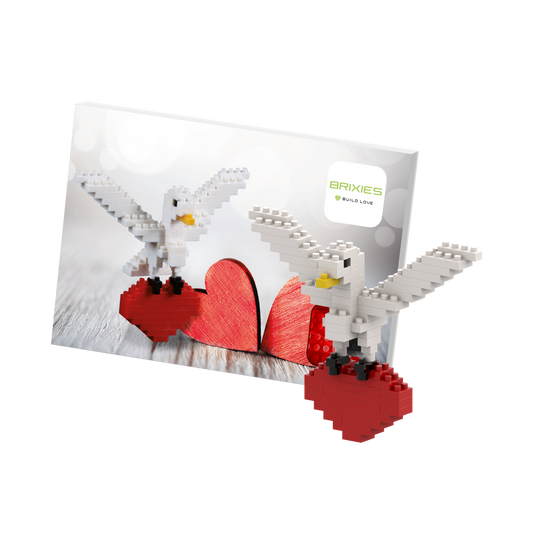 BRIXIES Postkarte Turteltaube