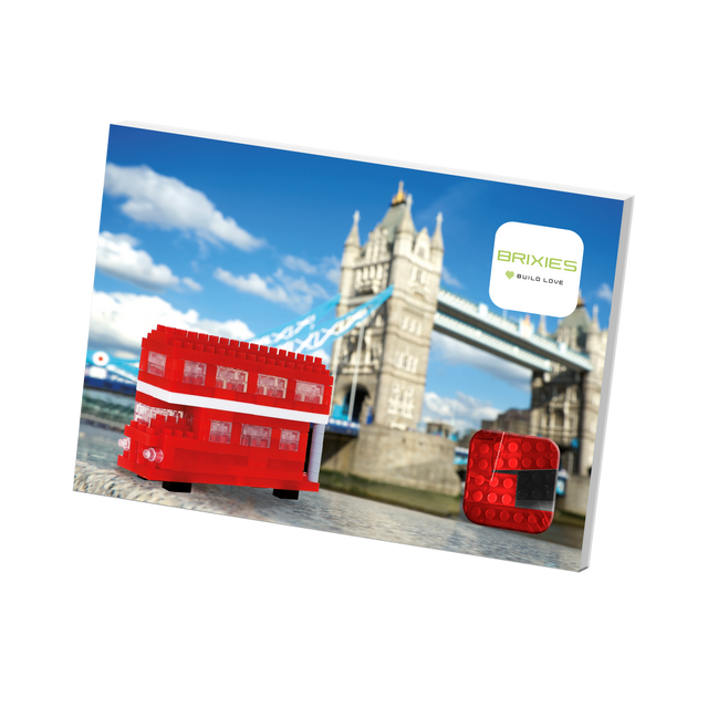 BRIXIES Postkarte Tourbus