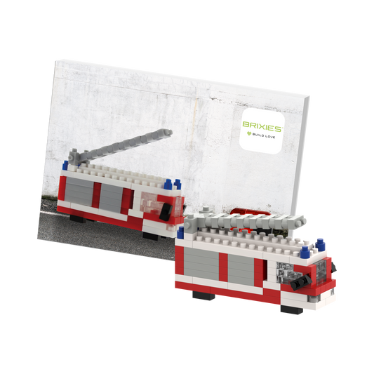 BRIXIES Postkarte Feuerwehr