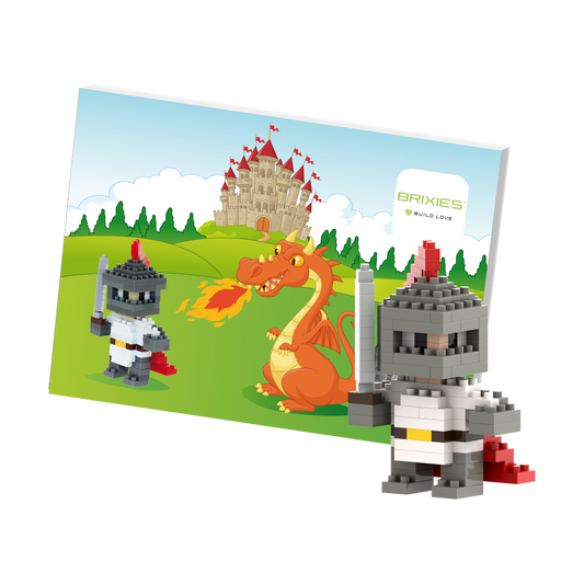 BRIXIES Postkarte Ritter