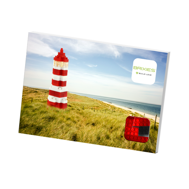 BRIXIES Postkarte Leuchtturm