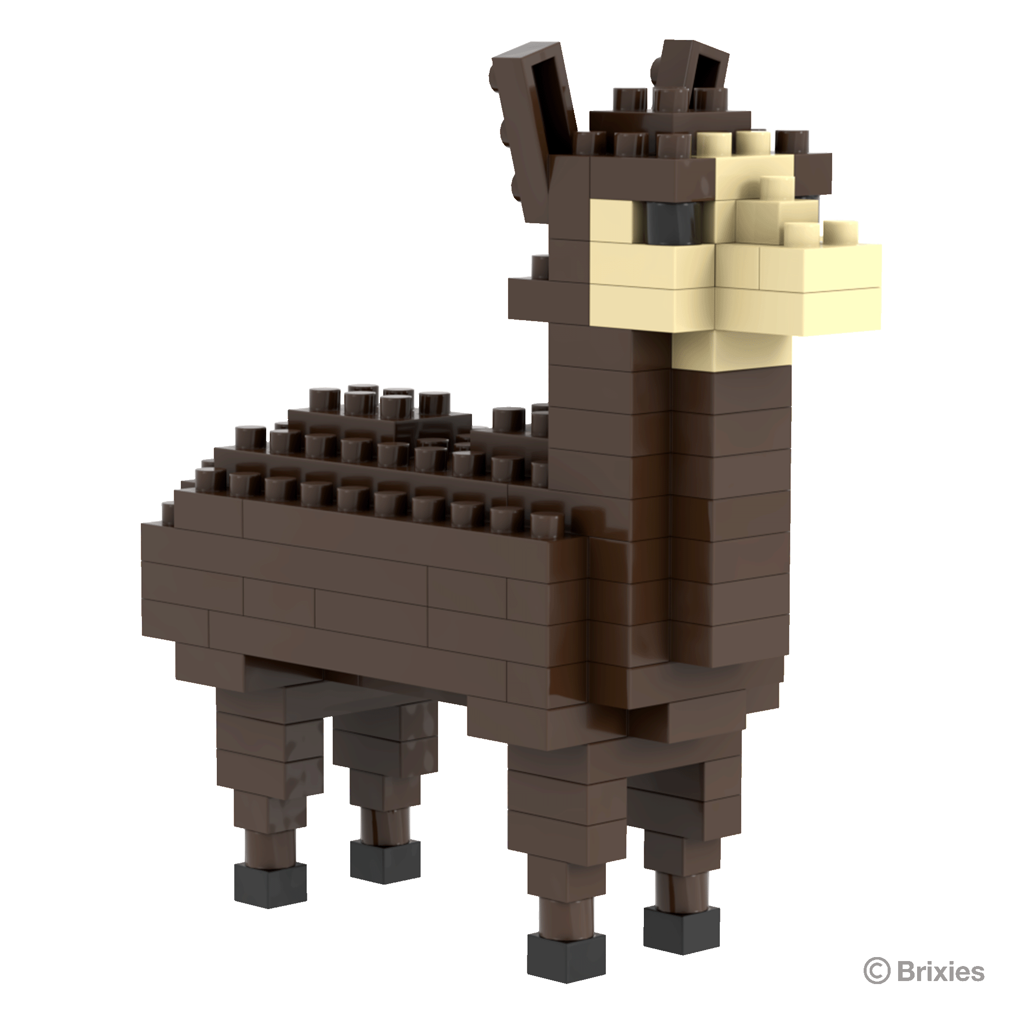 BRIXIES Lama braun / Lama brown