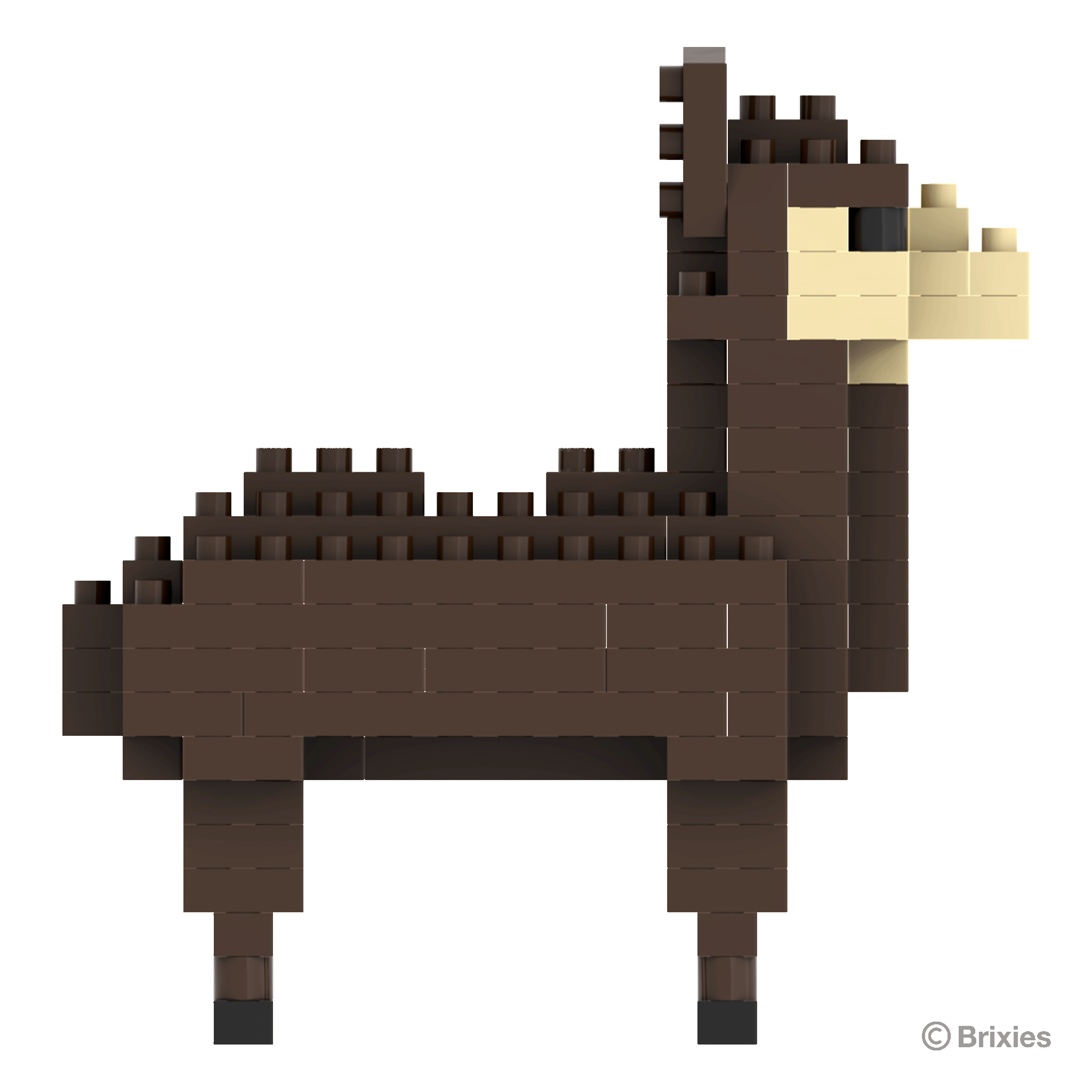 BRIXIES Lama braun / Lama brown