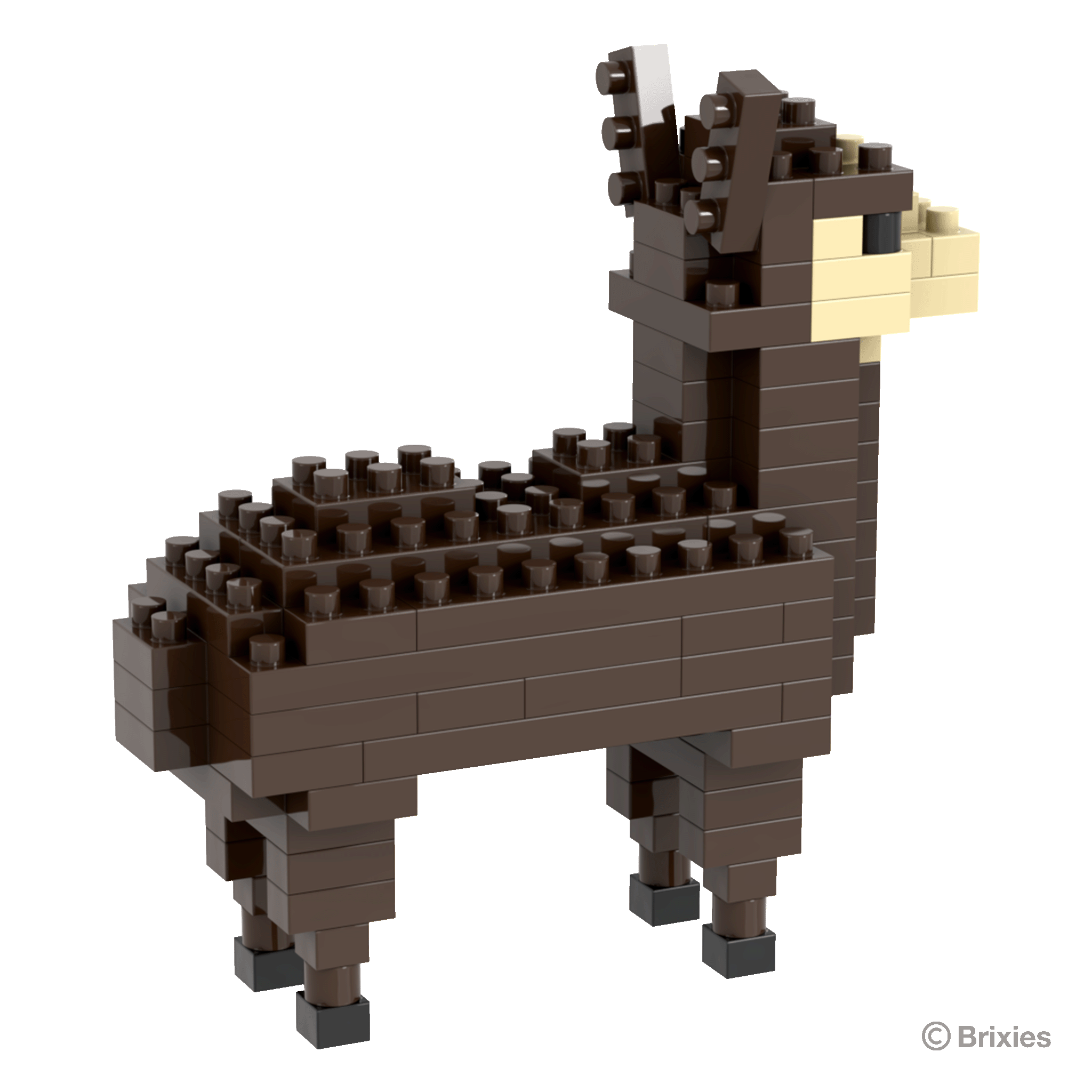 BRIXIES Lama braun / Lama brown