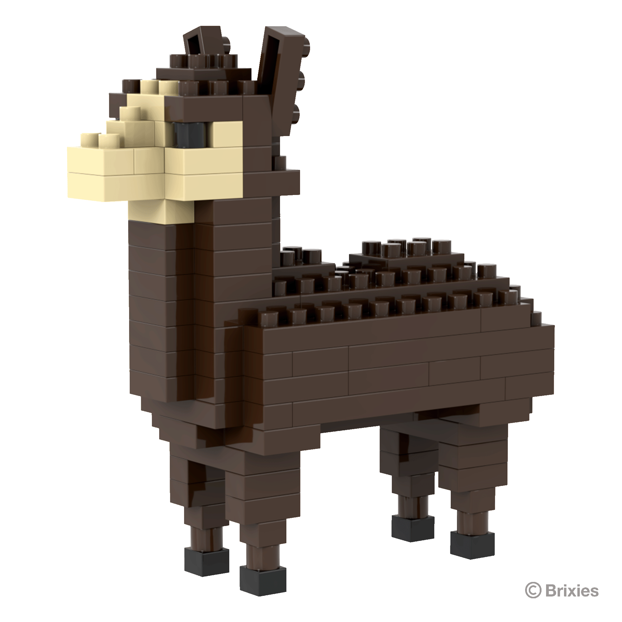 BRIXIES Lama braun / Lama brown
