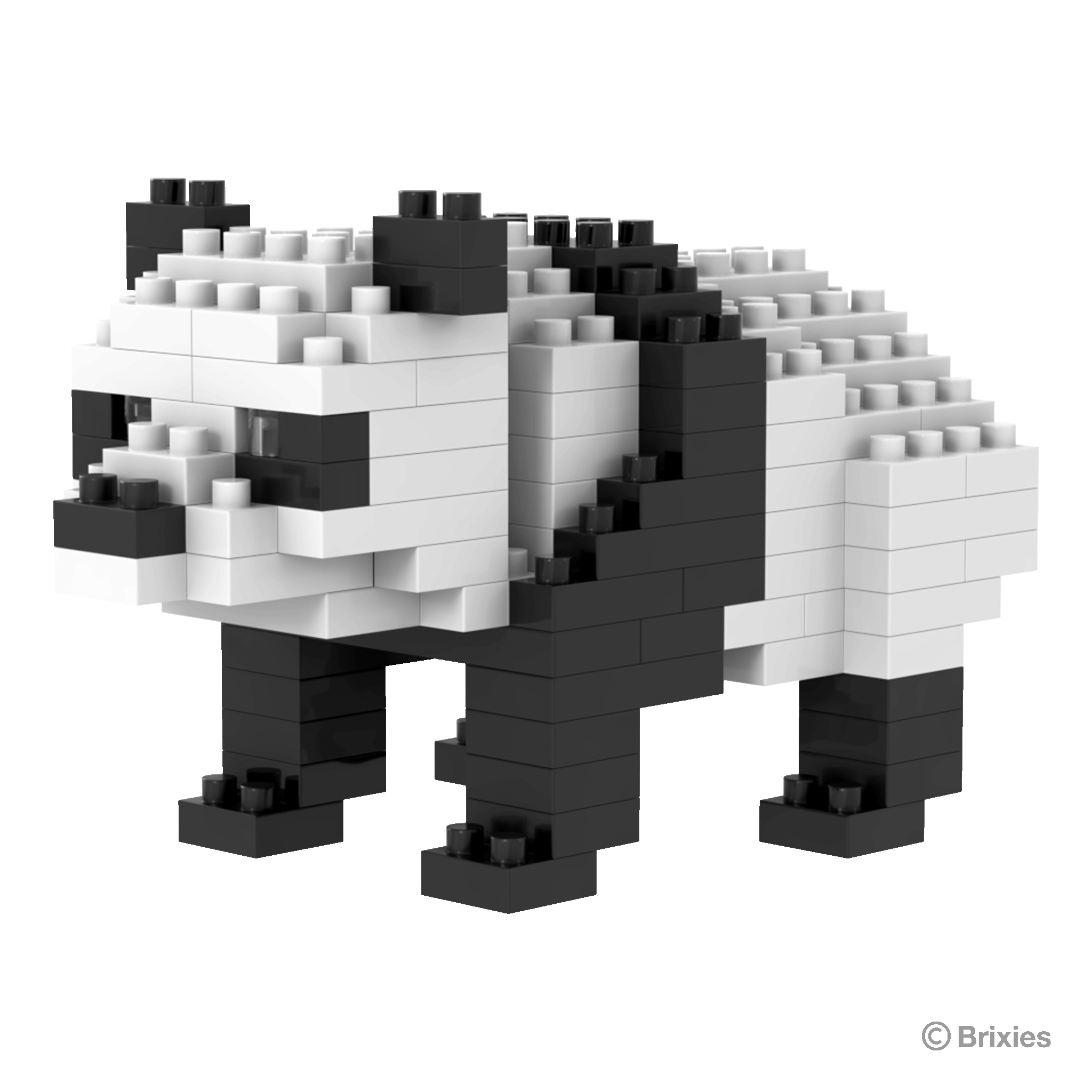 BRIXIES Panda Bär (stehend)