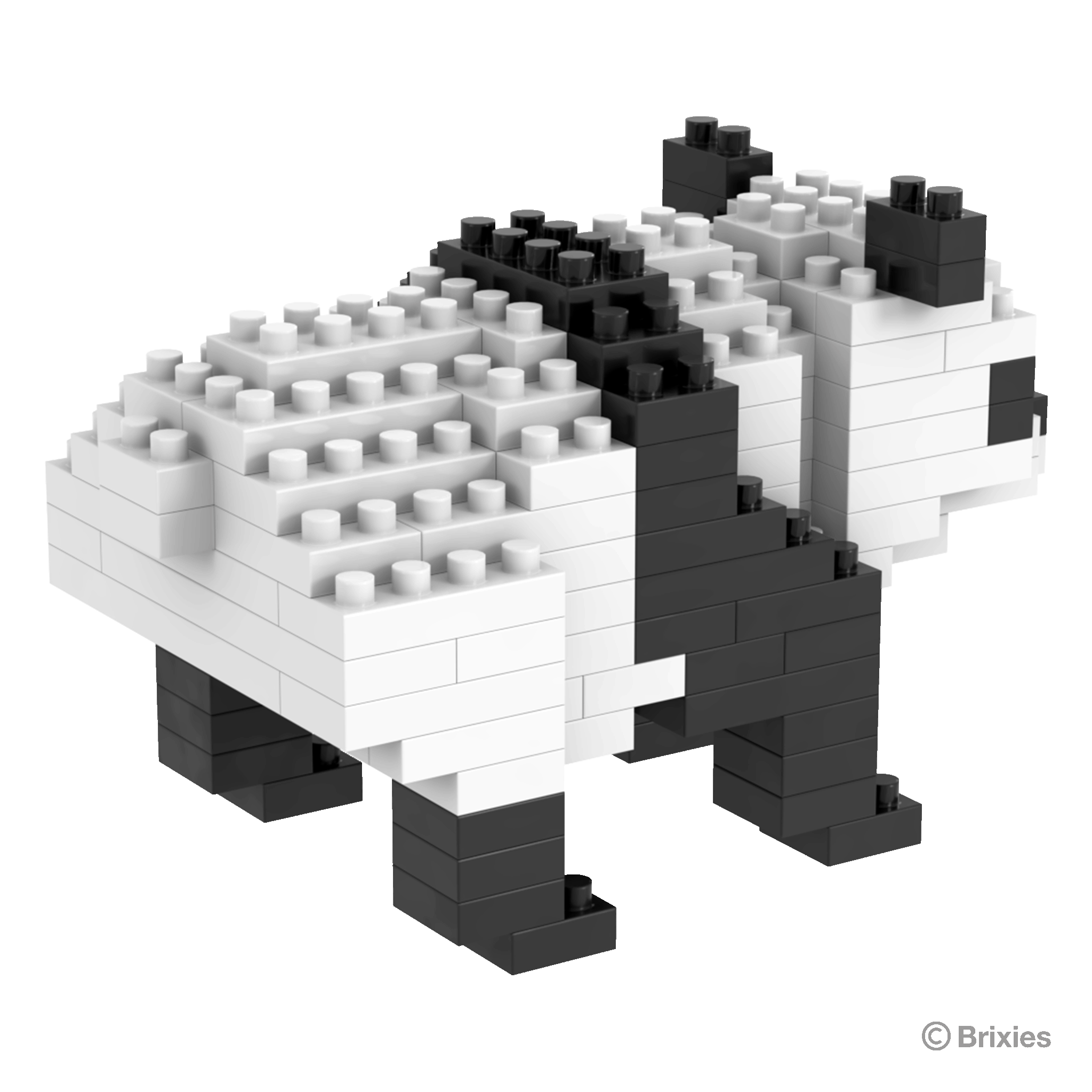BRIXIES Panda Bär (stehend)