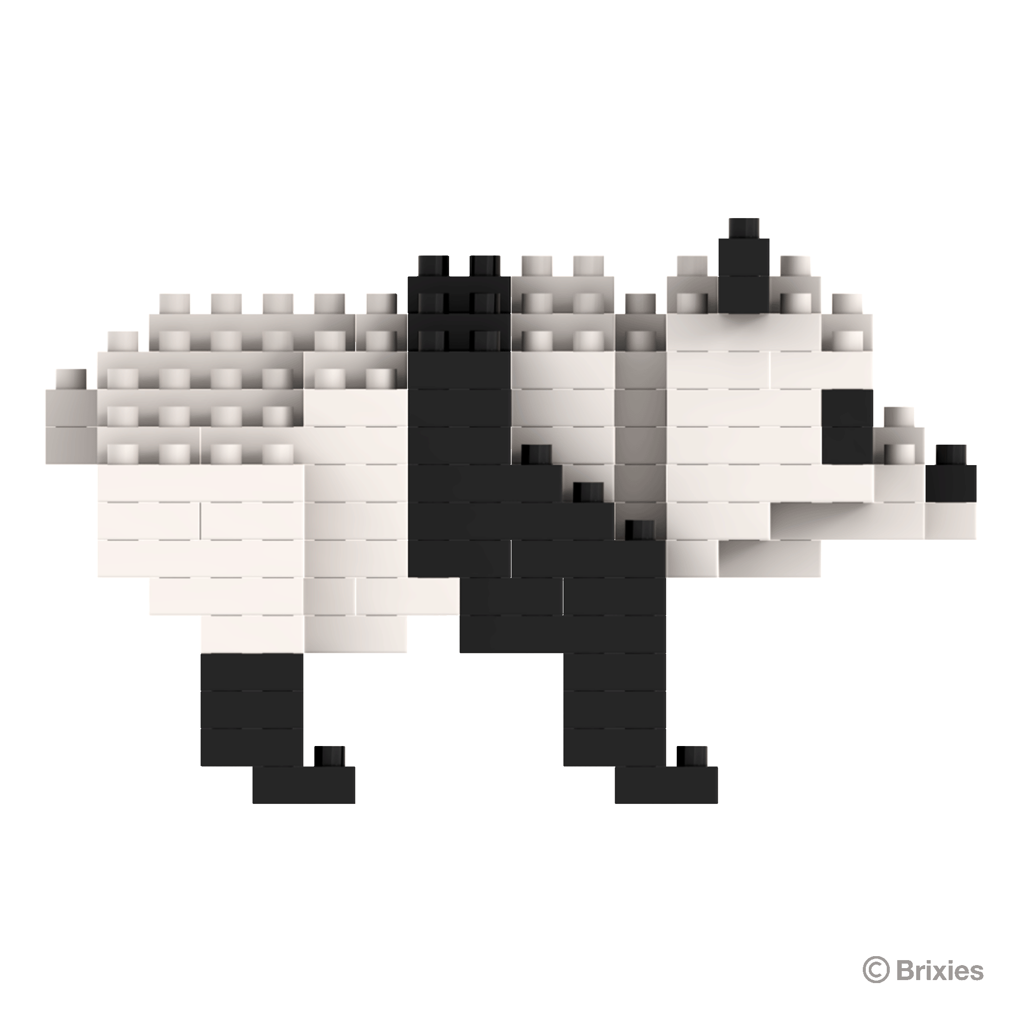 BRIXIES Panda Bär (stehend)
