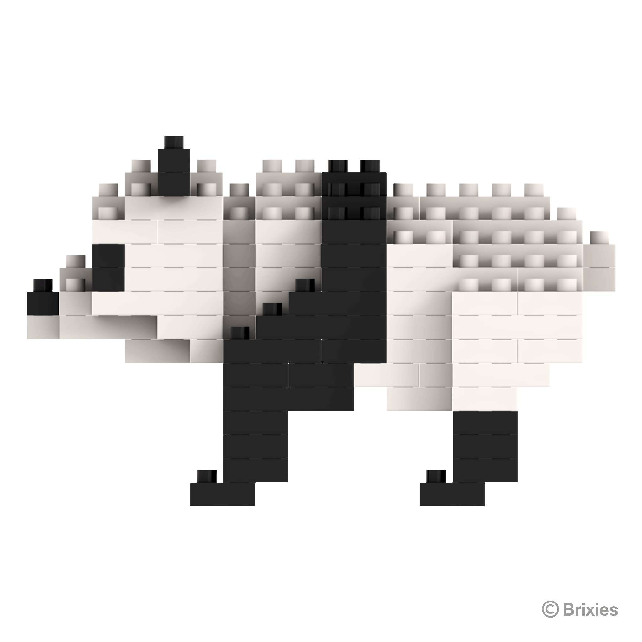 BRIXIES Panda Bär (stehend)