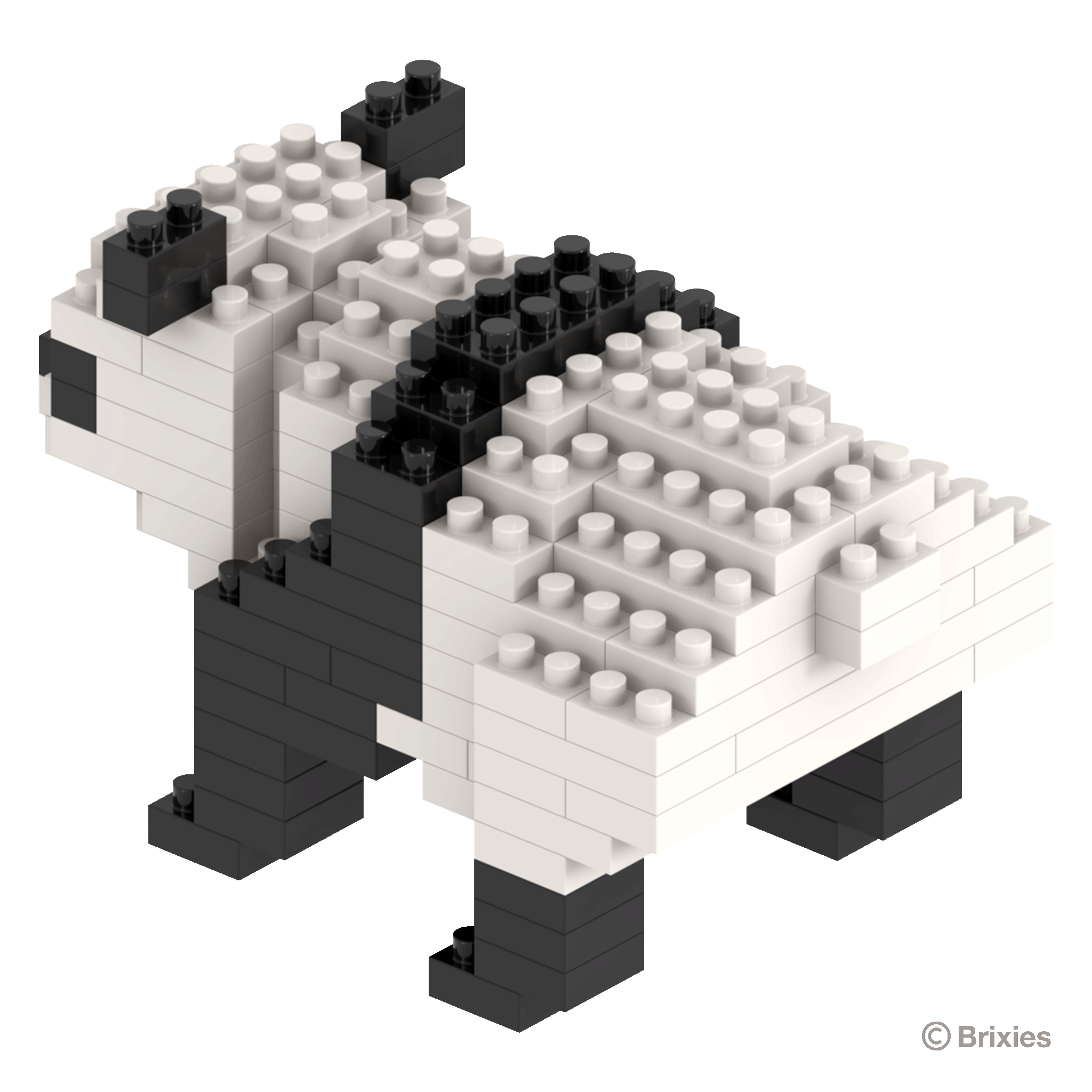 BRIXIES Panda Bär (stehend)