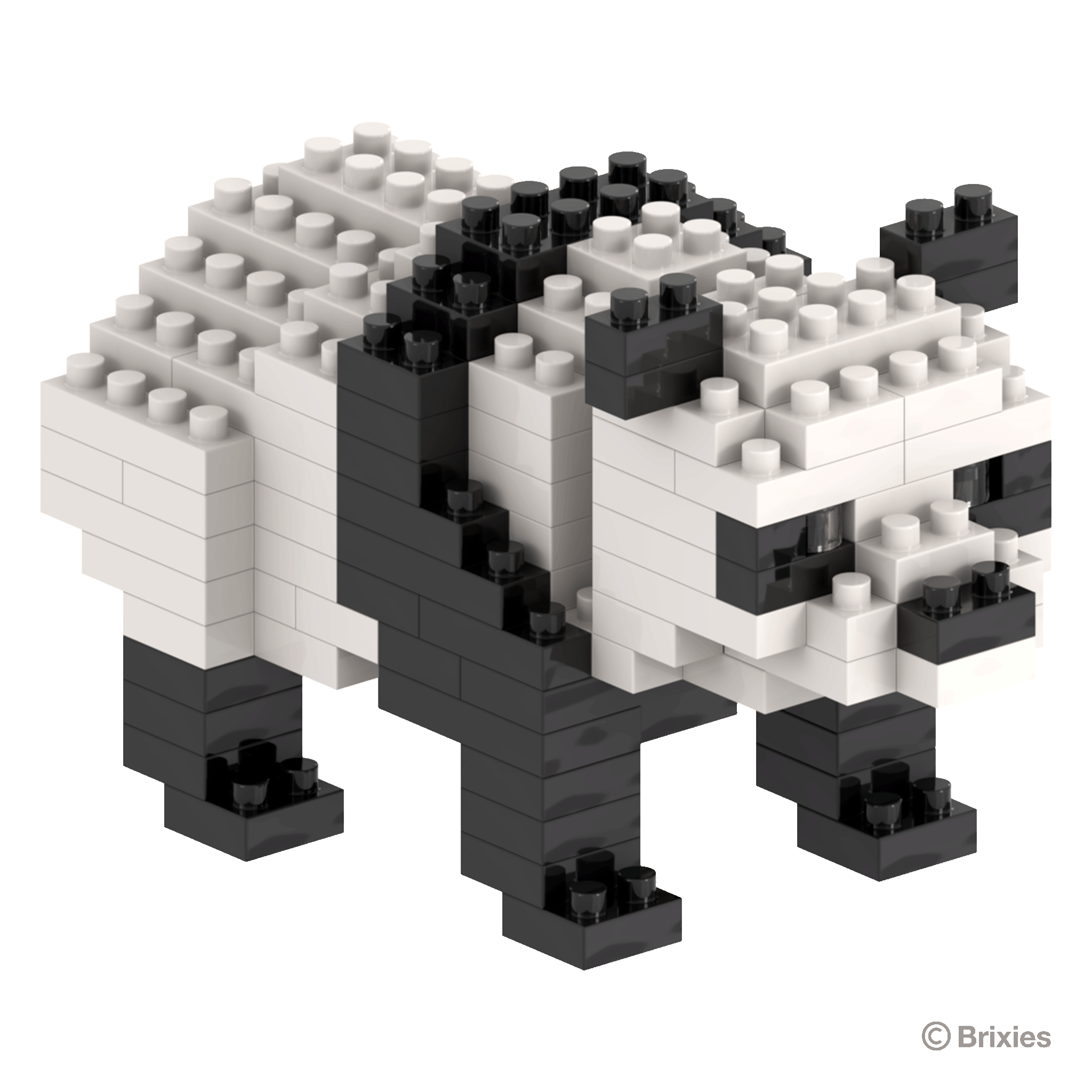 BRIXIES Panda Bär (stehend)