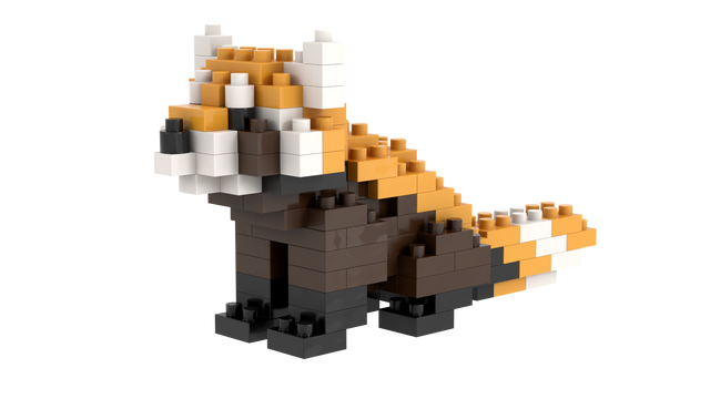 BRIXIES Roter Panda