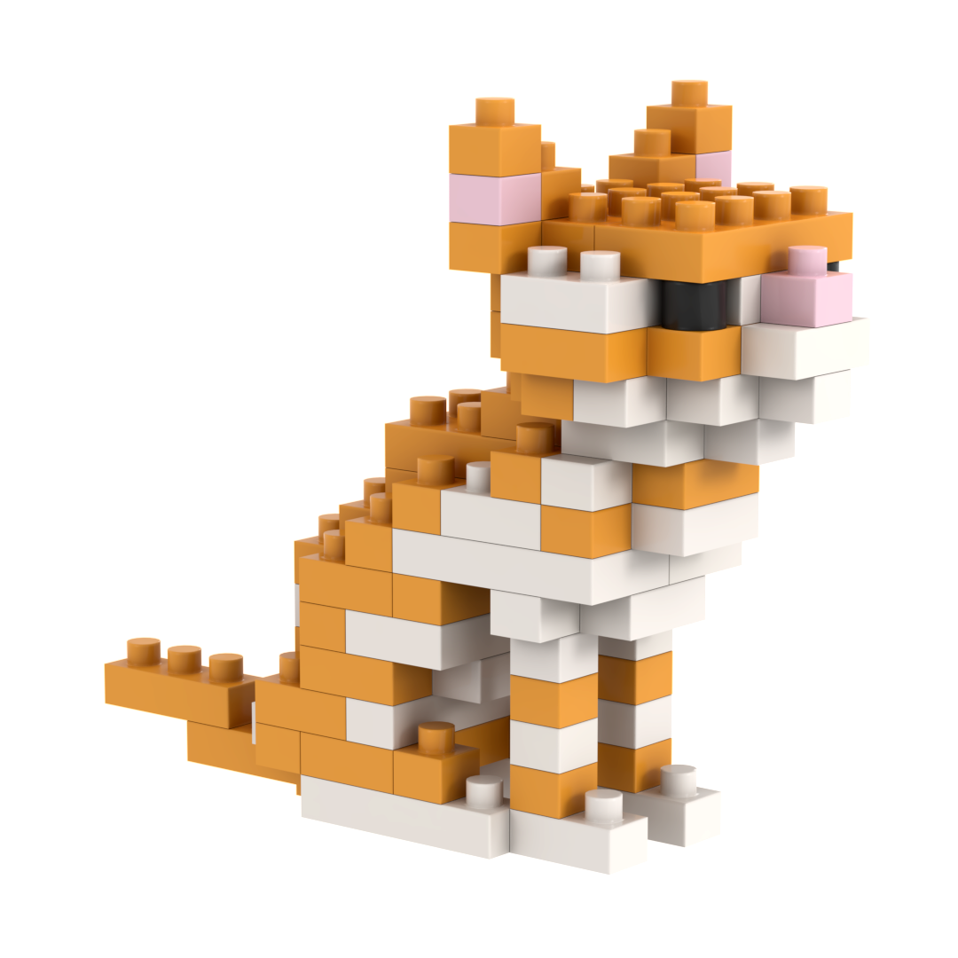 BRIXIES Katze Sitzend
