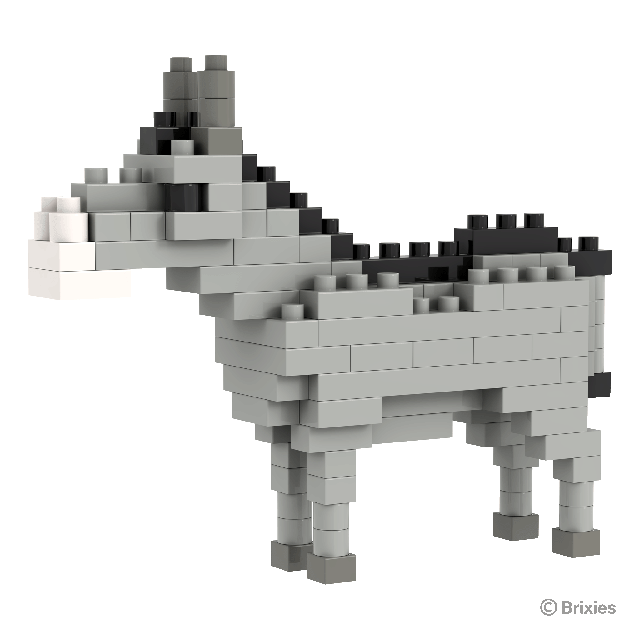 BRIXIES Esel grau / Gray donkey