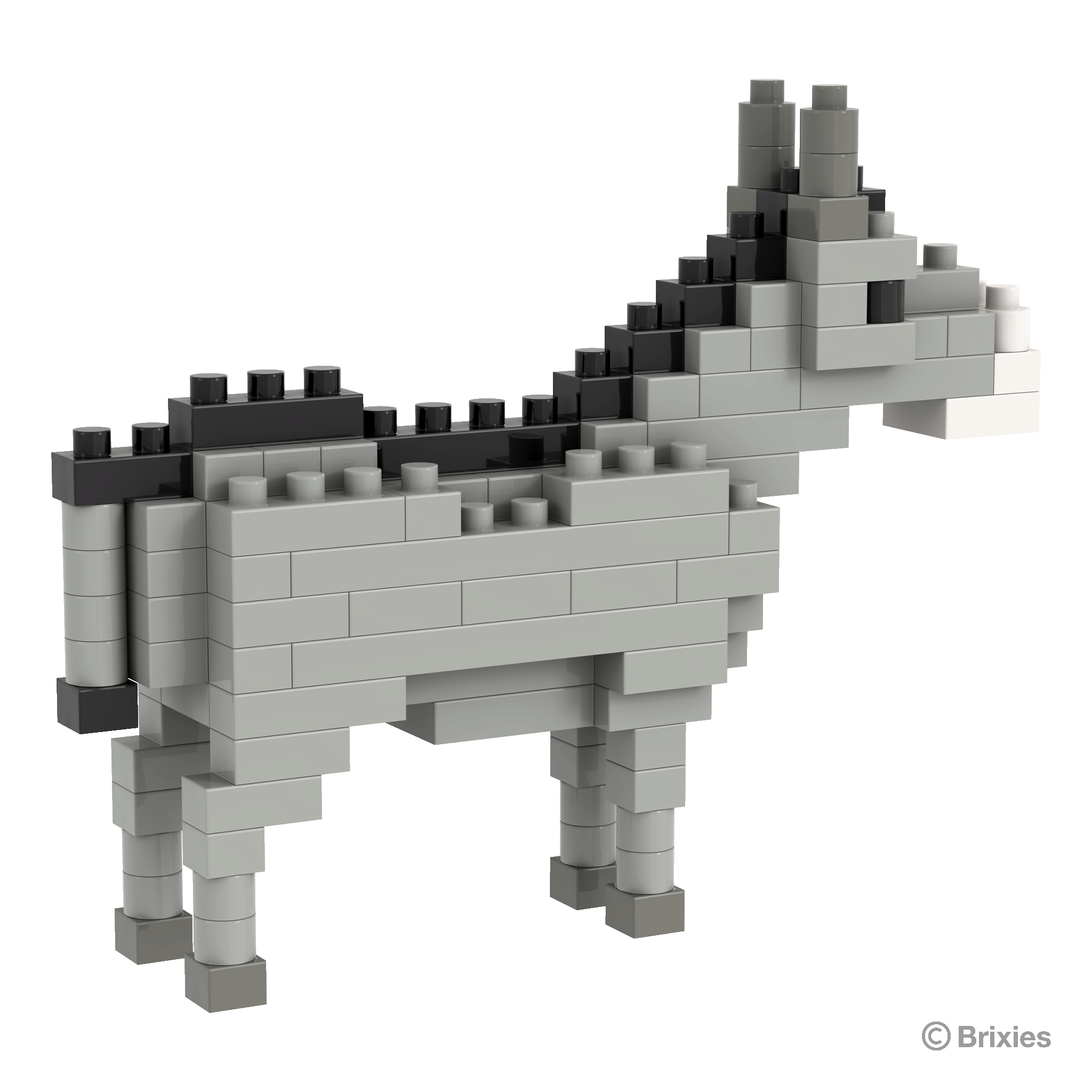 BRIXIES Esel grau / Gray donkey