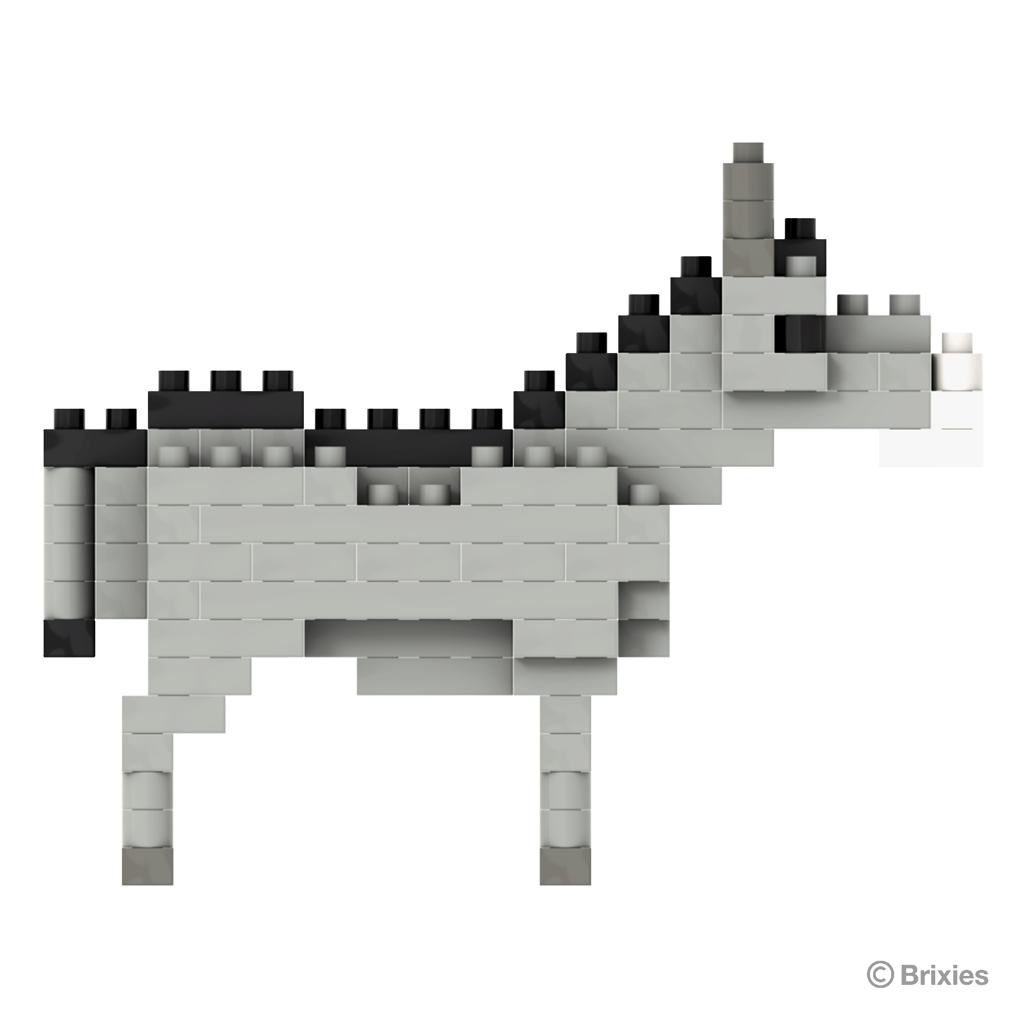 BRIXIES Esel grau / Gray donkey