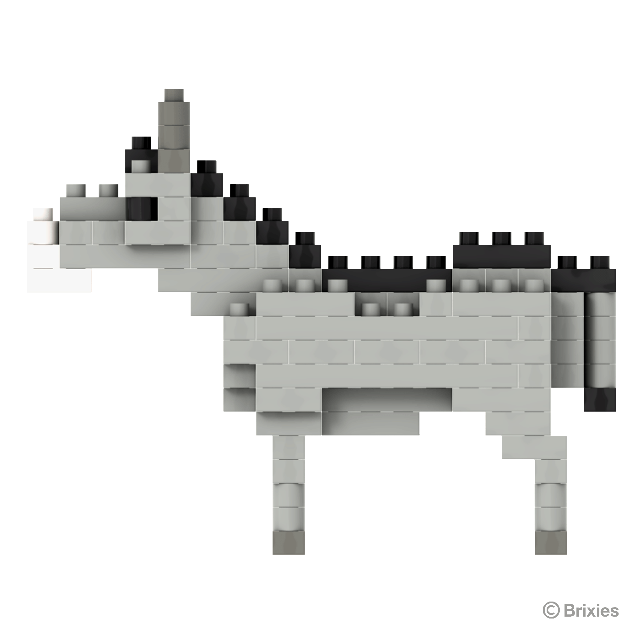 BRIXIES Esel grau / Gray donkey