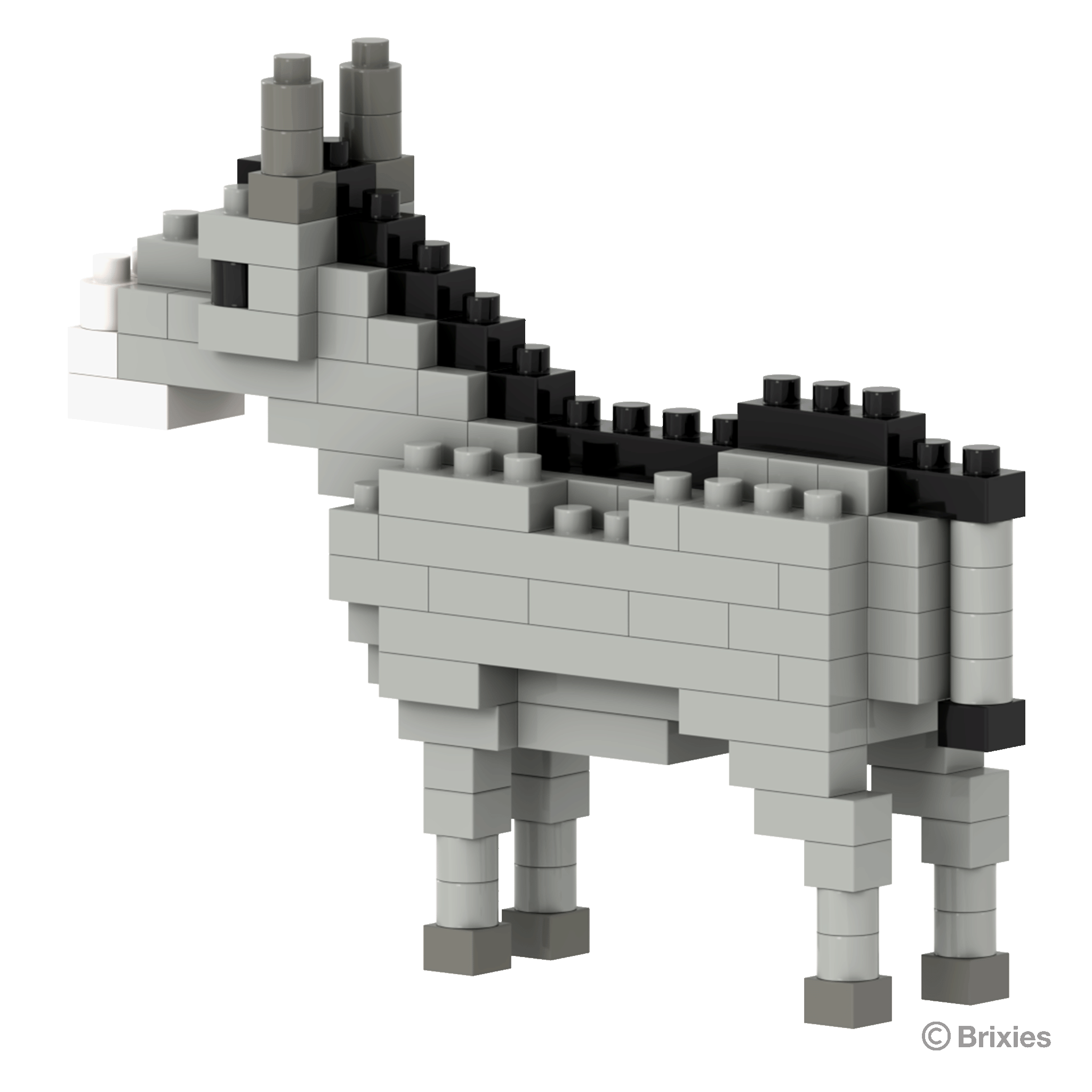 BRIXIES Esel grau / Gray donkey