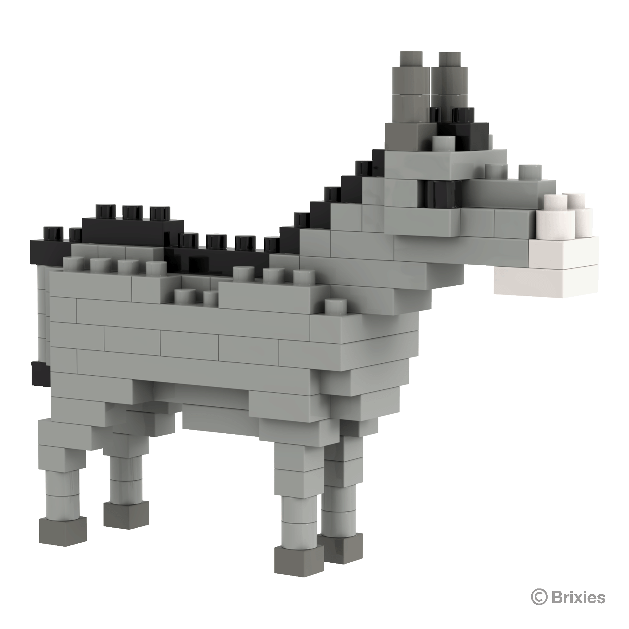 BRIXIES Esel grau / Gray donkey