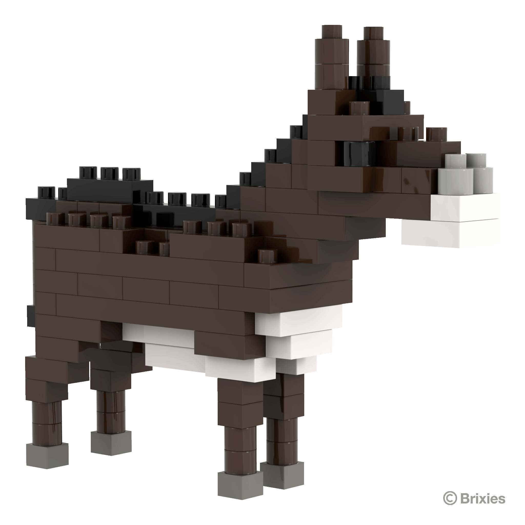 BRIXIES Esel braun / Brown donkey