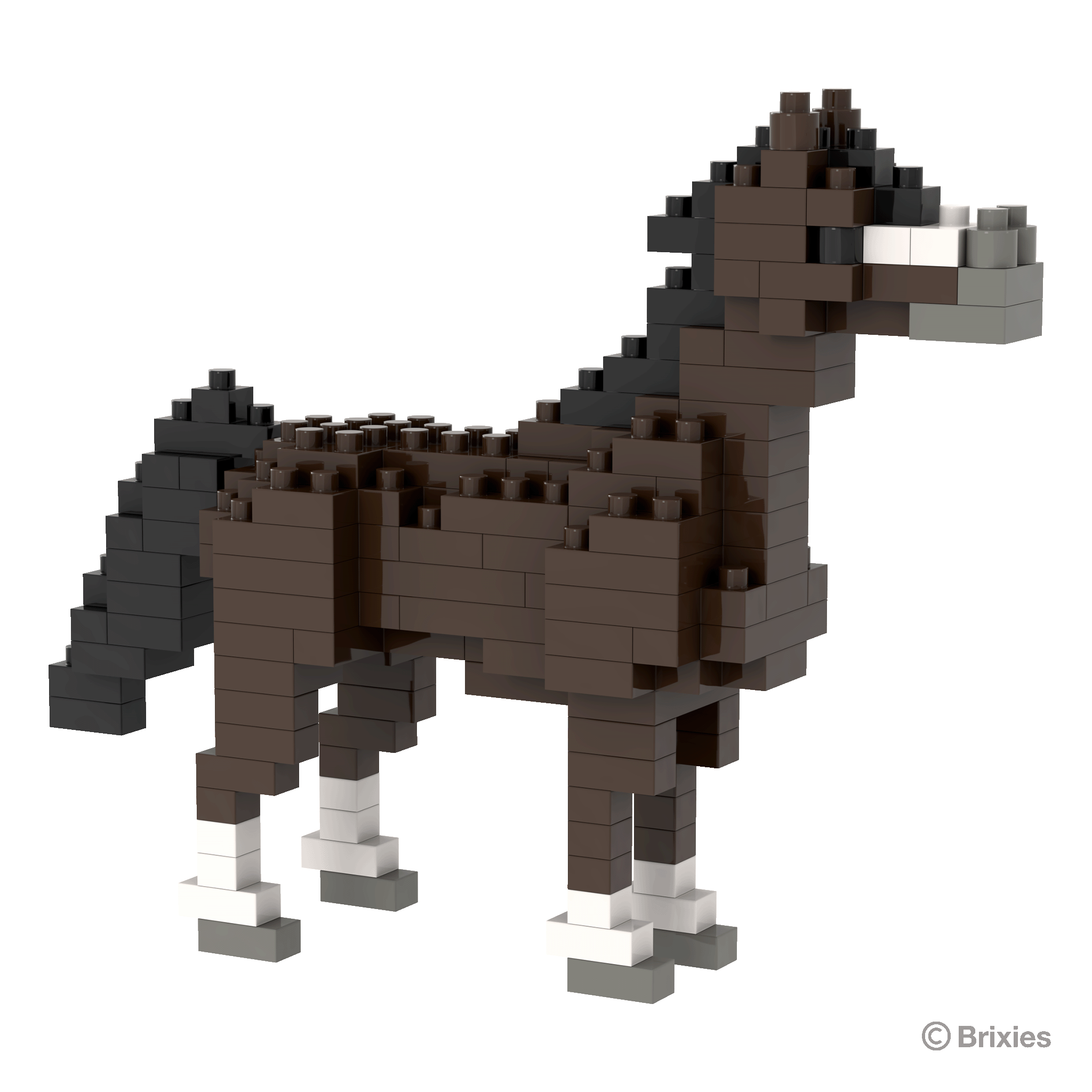 BRIXIES Pferd dunkel braun / horse dark brown