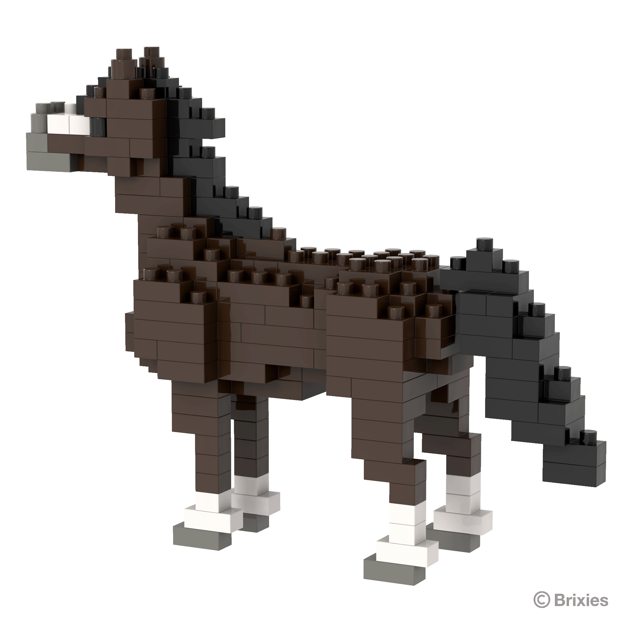 BRIXIES Pferd dunkel braun / horse dark brown