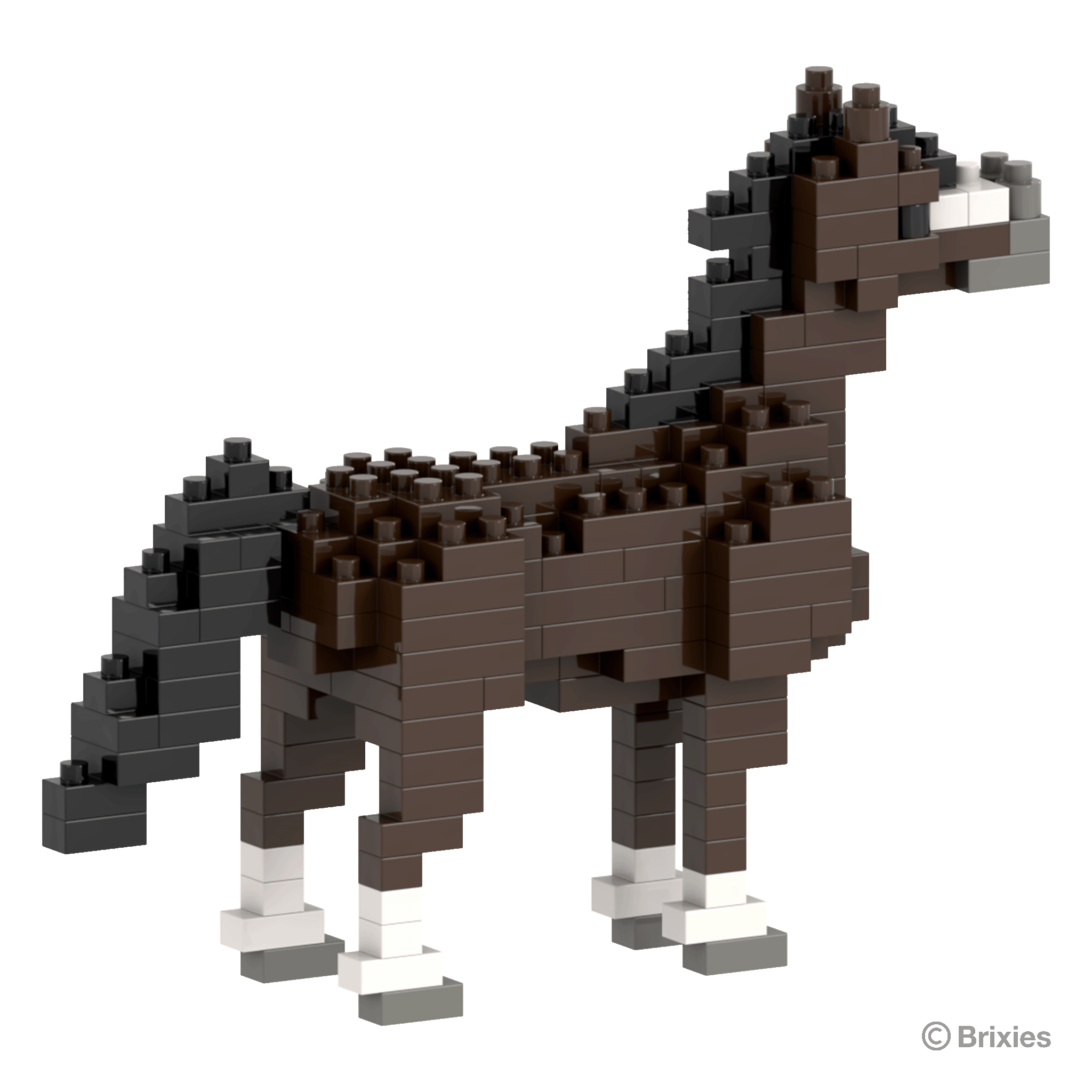 BRIXIES Pferd dunkel braun / horse dark brown