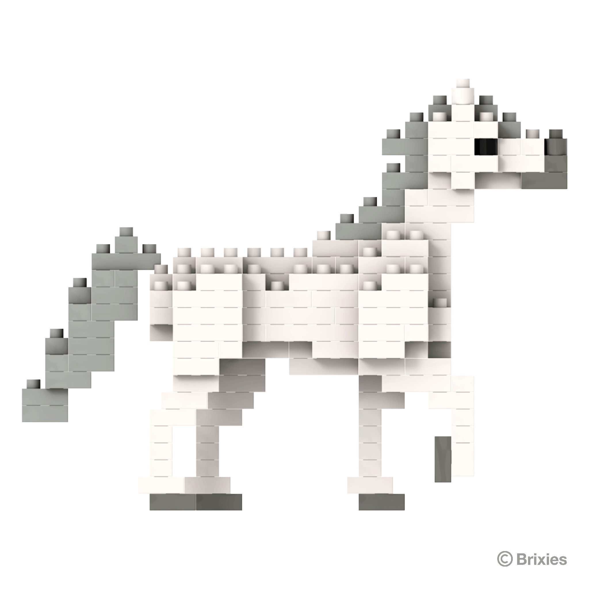 BRIXIES Pferd weiß / White horse